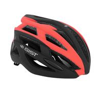 CASQUE VELO ADULTE GIST E-BIKE PLANET NOIR-ROUGE MAT IN-MOLD TAILLE 58-62