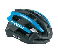 CASQUE VELO ADULTE GIST ROUTE VOLO NOIR MAT-BLEU SKY FULL IN-MOLD TAILLE 52-56