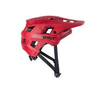 Casque velo adulte gist vtt scrub rouge in-mold taille 56-62 reglage molette fer