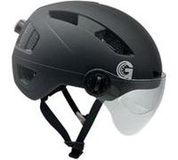 Casque vélo avec LED arrière et visière Urbanglide Taille M Noir Noir