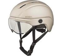 Casque vélo avec visière Cairn Fuse Mat Metallic Crème Taille M