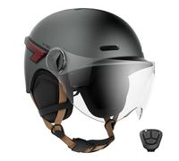 Casque Vélo Casr Casque Velo / Trottinette Led Glow Gris L Transparent