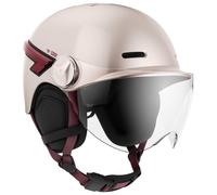 Casque Vélo Casr Glow Avec Led Et Visiere Rose L
