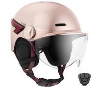 Casque Vélo Casr Glow Avec Led Et Visiere Rose M