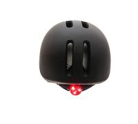 CASQUE VELO CITY ADULTE POLISPORT COMMUTER IN-MOLD NOIR MAT AVEC VISIERE GRISE
