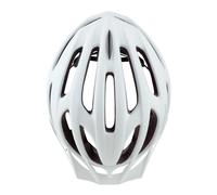 Casque velo city adulte polisport sport flow in-mold blanc mat avec visiere blan