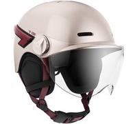 Casr Casque vélo Glow avec LED et visière Rose L