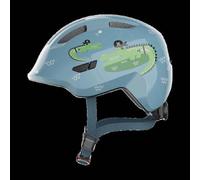 ABUS Casque enfant Smiley 3.0 bleu crocodile, coupe basse, place pour tresse – S