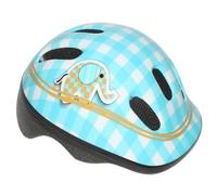 Casque Velo Enfant-Bebe Polisport Elephant Bleu-Blanc Taille 44-48cm Avec Molette (Vendu Sur Carte)