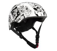 CASQUE VELO ENFANT DISNEY V3 AVENGERS COMICS BLANC AVEC MOLETTE REGLAGE TAILLE