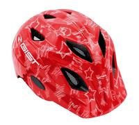 CASQUE VELO ENFANT GIST WELLY ROUGE AVEC MOTIFS TAILLE 52-56cm AVEC MOLETTE ET
