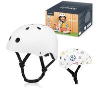 Casque vélo enfant - LIONELO - 50-56 cm - Coque ABS - Blanc 50/56