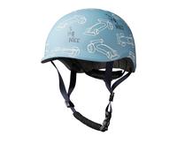 Casque vélo enfant Milly Race cars Beach blue taille S