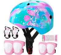 Casque Vélo Enfant Sets de Protection Enfant de 3-8 Ans Réglables Kit de Protection Set pour Rollers Skate Trottinette Skateboard
