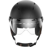 Casque Vélo Et Trottinette Avec Visière Casr Style Noir Taille M