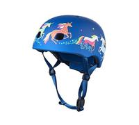 Casque Velo et Trottinette Licorne boucle magnétique lumière LED intégrée Taille S