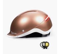 Casque vélo lumineux avec clignotants Overade Life ( Copper Shine / 55-61 cm )