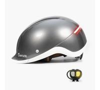 Casque vélo lumineux avec clignotants Overade Life ( Pearl Grey / 55-61 cm )
