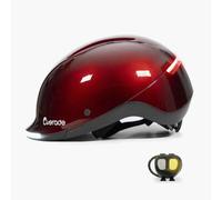 Casque vélo Overade Life Ruby LED Rouge