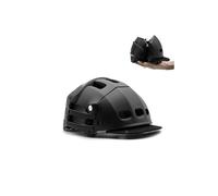 Casque PLIABLE Plixi pour vélo, trottinette électrique, gyroroue, skateboard, roller, VAE - Norme CE EN1078, même protection qu’un casque classique - Volume divisé par 3 (Satin Black, L/XL (59-62 cm))