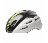Polisport Casque de vélo Bike Aero R Blanc mat / Noir / Jaune fluo Taille L