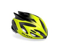 Casque vélo Rudy Project rush - jaune fluo noir shiny - Adulte - Homme - 51/55 cm 59-62 cm