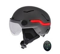 Casque vélo Tnb URBAN MOOV VIZION LED FEU DE FREINAGE AUTOMATIQUE GRIS - L M