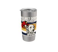 Casque vers le bas pour le dernier honneur des pompiers Gobelet isotherme en acier inoxydable double paroi