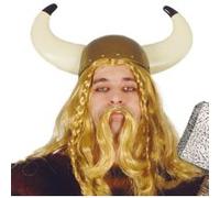 Fiestas Guirca Casque Viking Doré Taille unique