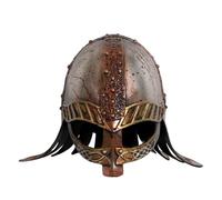Casque Viking Halloween 1 Pièce en Plastique Renforcé, Look Médiéval | Rivets Décoratifs, Garde Nez Classique, Taille Adulte, Costume, Photo, Comic-con