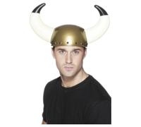 Casque Viking Homme Smiffys Avec Corne Dorée Accessoire Déguisement