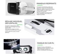 Casque vr 1080p écran géant imax - Onwind - ajustement indépendant espace 3d à 360 degrés visite panoramique ensemble de realite v
