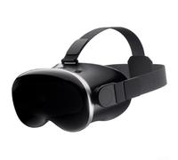Casque VR 3D compatible avec smartphone - Large champ de vision à 98° et protection des yeux - Lunettes VR confortables avec masque en cuir pour porteurs de lunettes