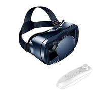 Casque VR avec contrôleur, lunettes de réalité virtuelle 3D VR pour téléphone portable, film 3D immersif, jeu AR, ajustement réglable, compatible avec téléphones de 5 à 7 pouces