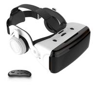 Casque VR avec Écouteurs, Casque Réalité 3D Virtuelle, Lunettes de Réalité Virtuelle 3D, Compatible avec Smartphones 4,7-7,2 Pouces, pour Jeux Et Films 3D, Cadeau pour Enfants Et Famille(D)
