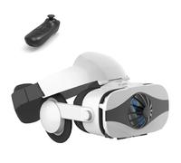 Casque VR avec Écouteurs, Casque Réalité 3D Virtuelle, Lunettes de Réalité Virtuelle 3D, Compatible avec Smartphones 4,7-7,2 Pouces, pour Jeux Et Films 3D, Cadeau pour Enfants Et Famille(B)