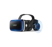 Casque VR avec écouteurs, lunettes de réalité virtuelle pour vidéos 3D et multimédia pour téléphones de 4,7 à 6,6 pouces