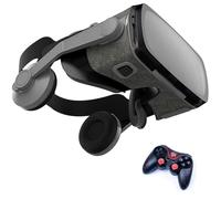 Casque VR, Casque Réalité 3D Virtuelle, Lunettes de Réalité Virtuelle 3D, Casque de Réalité Virtuelle pour Jeux et Films,Casque VR Compatible avec Android & iOS Phone de 4,7 à 7,2 Pouces(E)