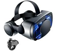 Casque VR, Casque Réalité 3D Virtuelle, Lunettes de Réalité Virtuelle 3D, Casque de Réalité Virtuelle pour Jeux et Films,Casque VR Compatible avec Android & iOS Phone de 4,7 à 7,2 Pouces(A)