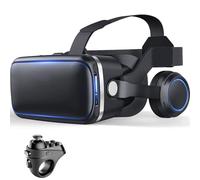 Casque VR, Casque Réalité 3D Virtuelle, Lunettes de Réalité Virtuelle 3D Compatible avec Smartphones Android/iPhone de 4,7 à 7,2 Pouces, Casque de Réalité Virtuelle pour Films Et Jeux(A)