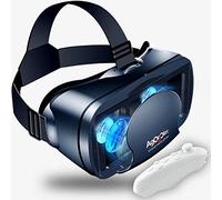 Casque VR, Casque Réalité 3D Virtuelle, Qualité d'image 2K HD & Lumière Anti-Bleue-Casque de Réalité Virtuelle pour Jeux et Films,Casque VR Compatible avec Android & iOS Phone - Noir