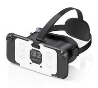 Casque VR pour Nintendo Switch 2 (2025), Switch 2 Lunettes de réalité virtuelle VR avec lentilles HD réglables et Sangle de tête Confortable, kit Labo VR pour Accessoires Switch 2, Noir et Blanc