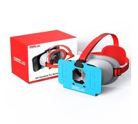 Casque VR pour Nintendo Switch 2 - Confortable & Réglable - Compatible Lunettes - HD 3D - Blanc & Bleu