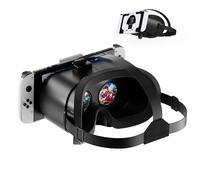 Casque VR pour Nintendo Switch et Switch OLED, lunettes de réalité virtuelle Switch améliorées avec objectifs HD réglables et sangle de tête confortable, lunettes 3D Kit Labo VR