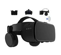 Casque VR pour téléphones iPhone et Android Lunettes de réalité virtuelle sans Fil Bluetooth 3D avec télécommande Play Game Watch Movie adapté pour téléphone de 4,7 à 6,2 Pouces (Noir)