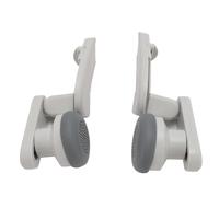 Casque VR professionnel avec cache-oreilles gris blanc, confortable, amplificateur de son