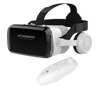 Casque VR Smartphone Réalité Virtuelle 3D avec Audio Bluetooth Shinecon G04BS blanc