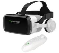 Casque VR Smartphone Réalité Virtuelle 3D avec Audio Bluetooth Shinecon G04BS Avizar Blanc Blanc G