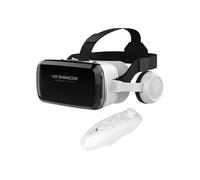 Casque VR Smartphone Réalité Virtuelle 3D avec Audio Bluetooth Shinecon G04BS blanc