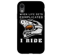 Casque VTT avec Lunettes de Descente pour VTT électrique Coque pour iPhone XR